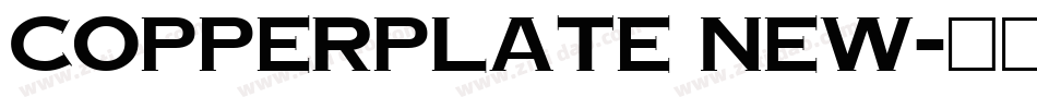 Copperplate New字体转换